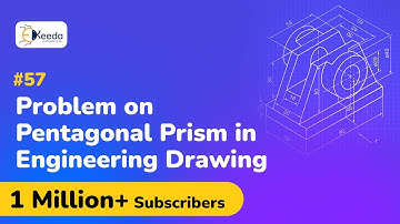 Pentagonal Prism Problem No.1 - Projection of Solids - Engineering Drawing