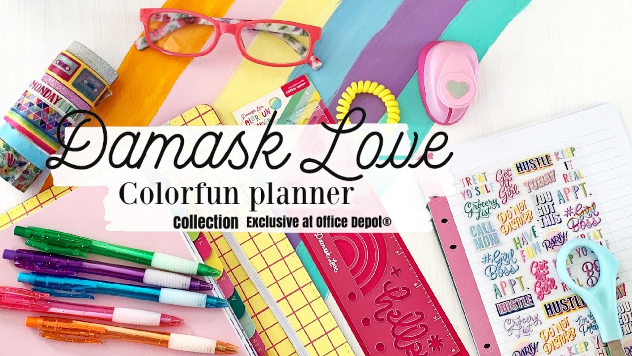Damask Love COLORFUN planner collection at Office Depot®️ Review