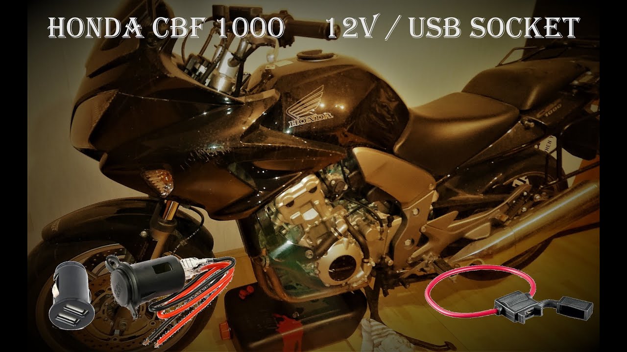 USB-/12 Volt-Steckdose am Motorrad montieren