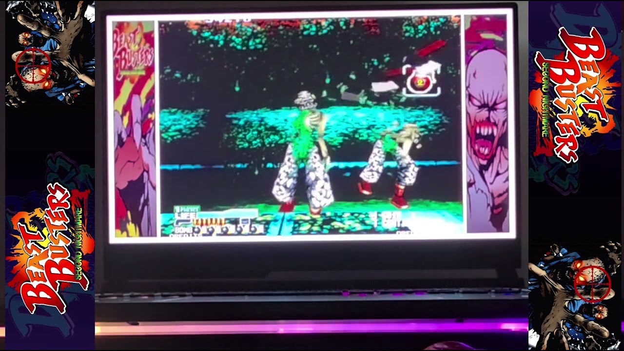 Beast Busters 2nd Nightmare Mame 0.281 with Sinden Lightgun. Stage 1 no lives lost.