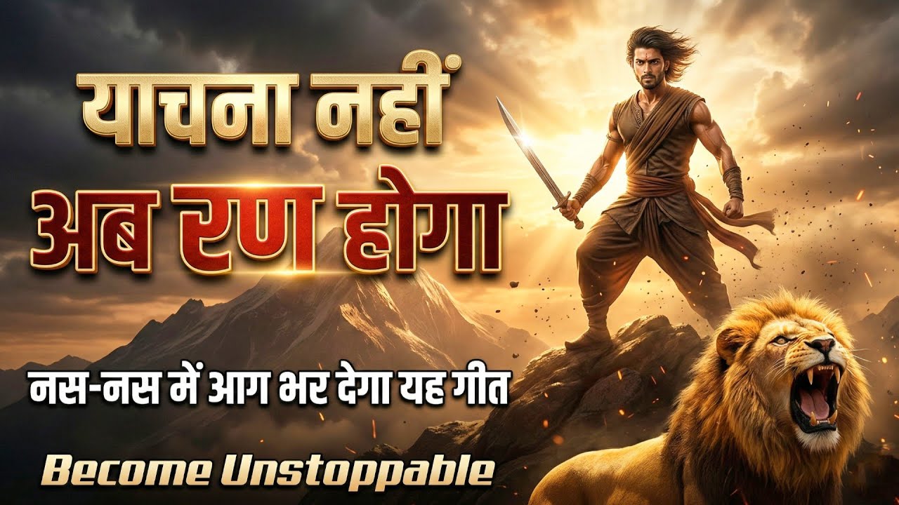 याचना नहीं, अब रण होगा 🔥 | Powerful Motivational Song | Inspirational Warrior Anthem