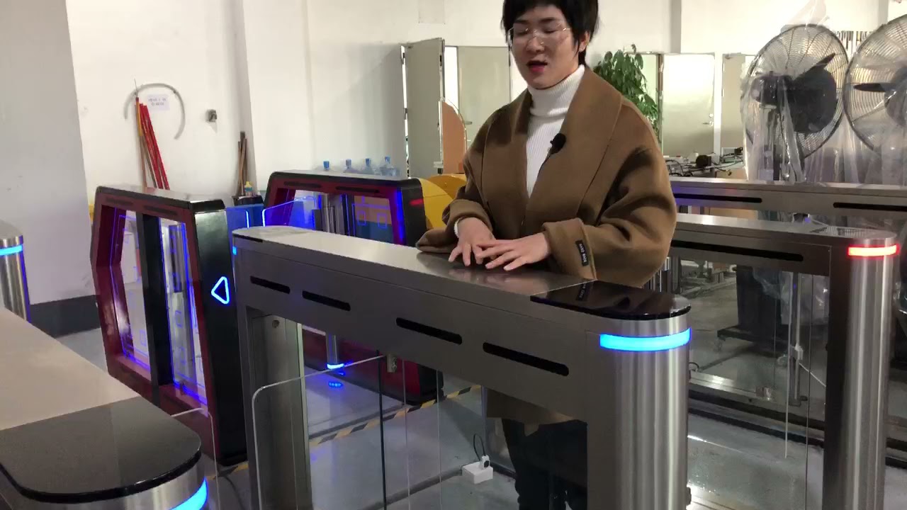 Commercial Building 60HZ Swing Barrier Turnstile Access Control System