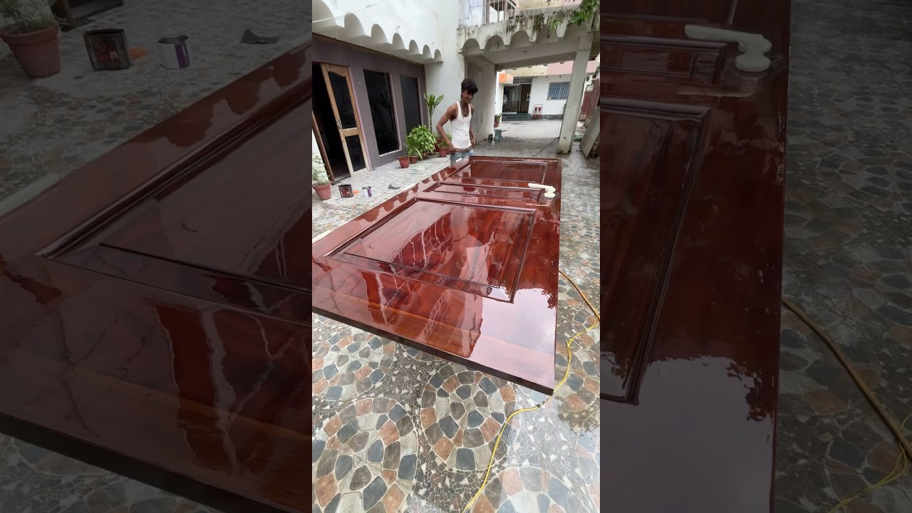 How to pu polish on teak wood l brown colour wood polish 2025