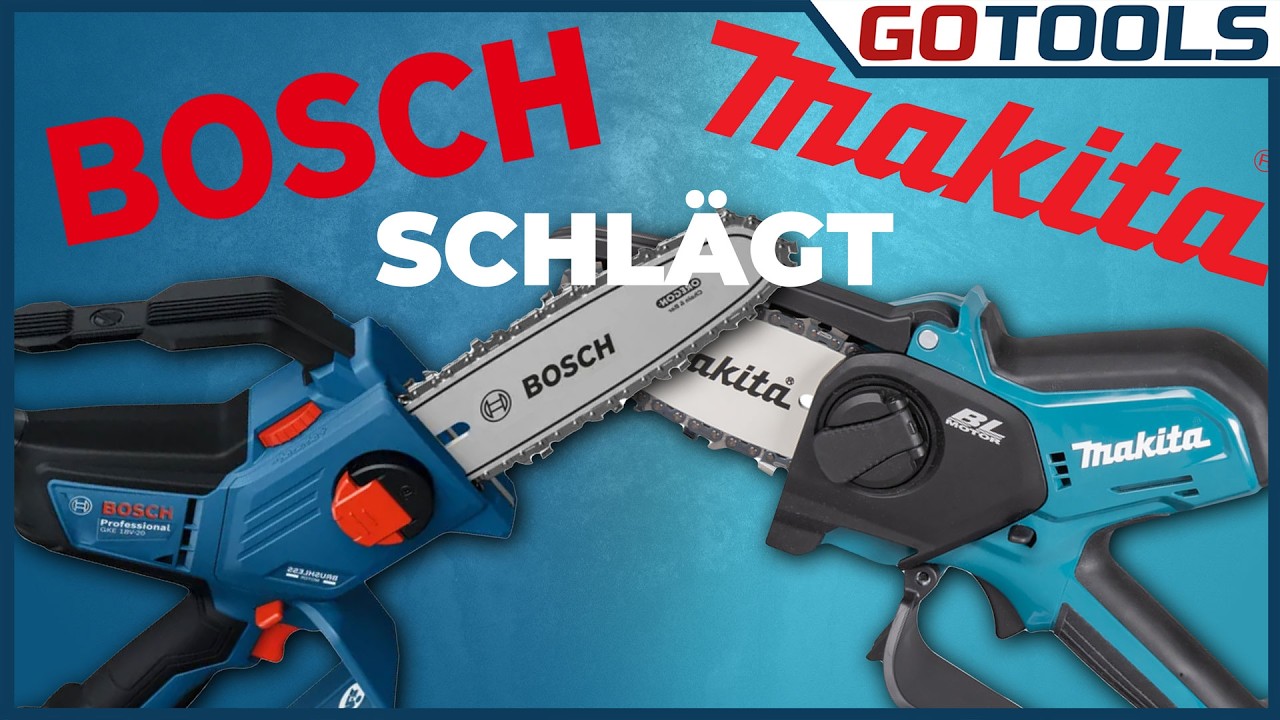 Bosch vs. Makita: Kleine Akku-Kettensägen im Praxistest! 🔥 Wer überzeugt wirklich?