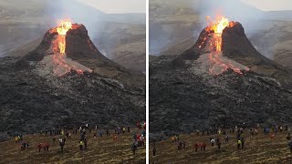 Erupting volcano looks like a science fair project #shorts