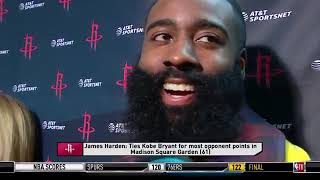 James Harden continues hot streak with 61 points as Rockets beat Knicks 114-110 | January 23, 2019