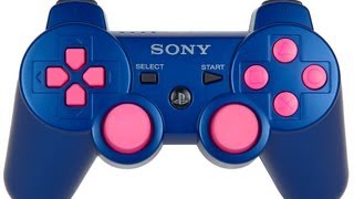 Famous Custom Modded PS3 Master Mod Controller Blue Pink Geniusmods Drop Shot Auto Aim Quickscope Jitter Wealth
