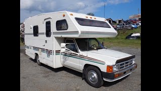 SOLD: 1986 Winnebago RV Toyota Camper Motorhome Video Tour