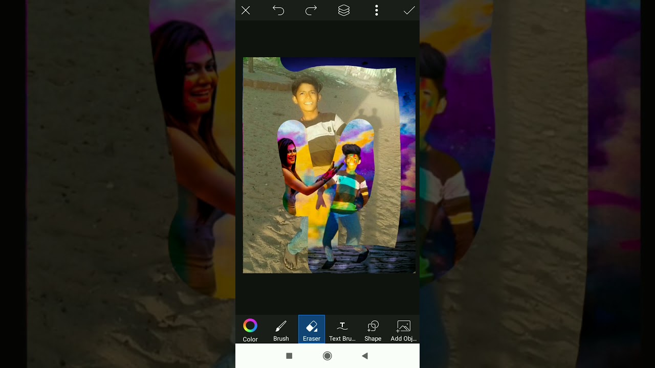 Holi photo editing. होली फोटो एडिटिंग। 30 seconds holi picsart photo editing.नाyak editing 