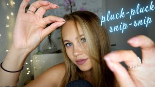ASMR | Plucking and snipping away negativity 🤏 and affirming you for feeling good 💆‍♂️💆‍♀️