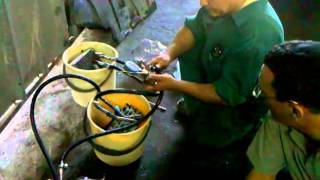 Low temperature diff heat engine - setup