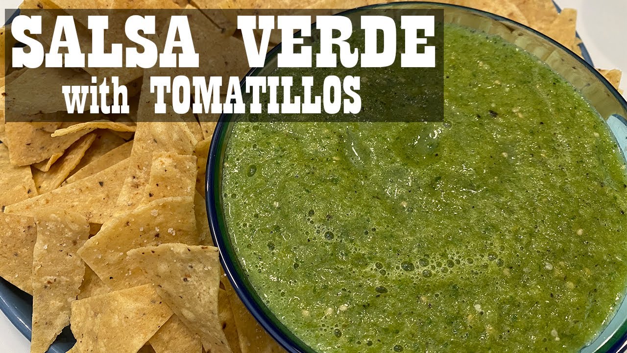 How to make Salsa Verde with Tomatillos - YouTube