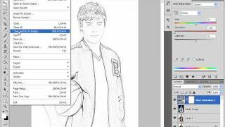 Tutorial on changing a colourful picture into a sketch in Photoshop CS4