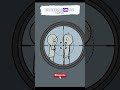 Sniper wrong shot | animated funny cartoon #shorts #fyp #funny #trending #animation #snipershot