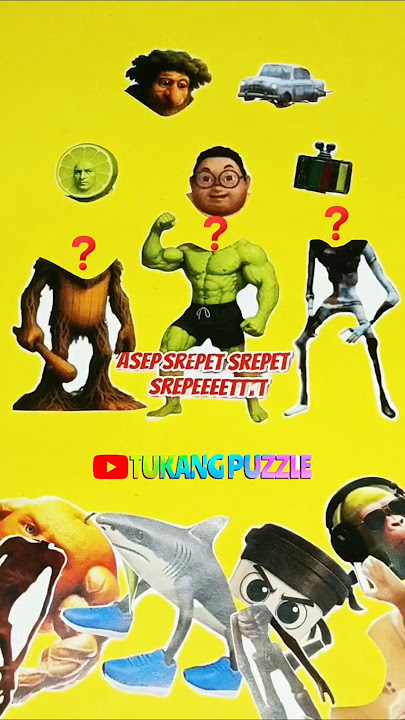 Berberpatapim ❤️ Asep srepet srepet 🍋🟩 siren head car 🚗 wrong head challenge 💯‼️#shorts#puzzle