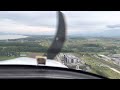 Approach and landing at la cte lsgp rwy 22