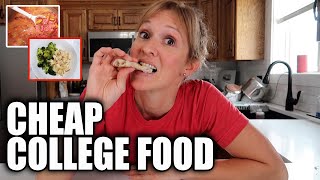 Cheap meals I ate in college | Cook with me on a budget screenshot 1