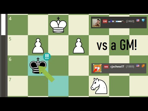 How I nearly managed a Brilliant Draw vs a GM...