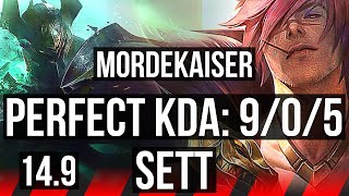 MORDEKAISER vs SETT (TOP) | 9/0/5, Legendary | KR Diamond | 14.9