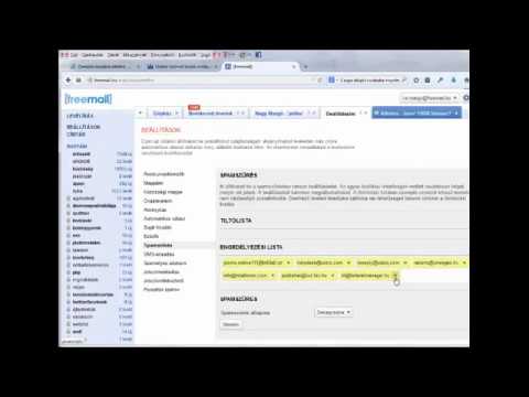 Videó: A Spamszűrő Letiltása