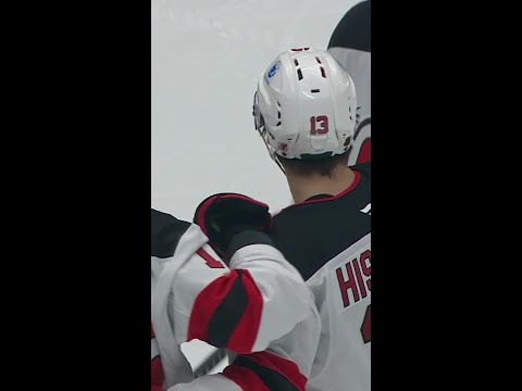 Nico Hischier with a Short Goal vs. Vancouver Canucks