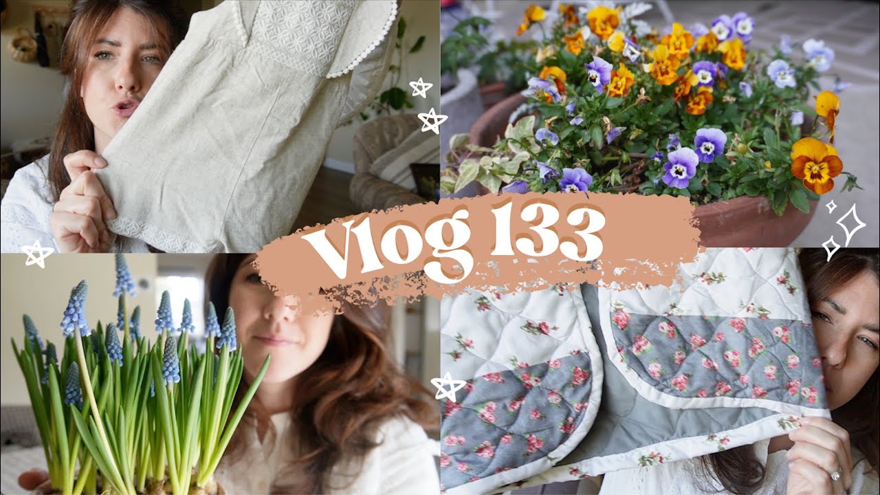 Le jardin se réveille, un projet couture raté + haul trop mignon - VLOG 133
