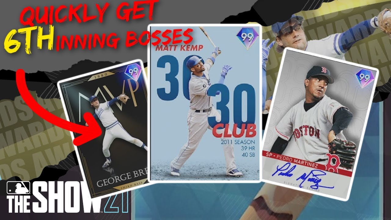 HOW TO QUICKLY GET 6th INNING BOSS CARDS IN MLB THE SHOW 21 | NO MONEY SPENT Diamond Dynasty
