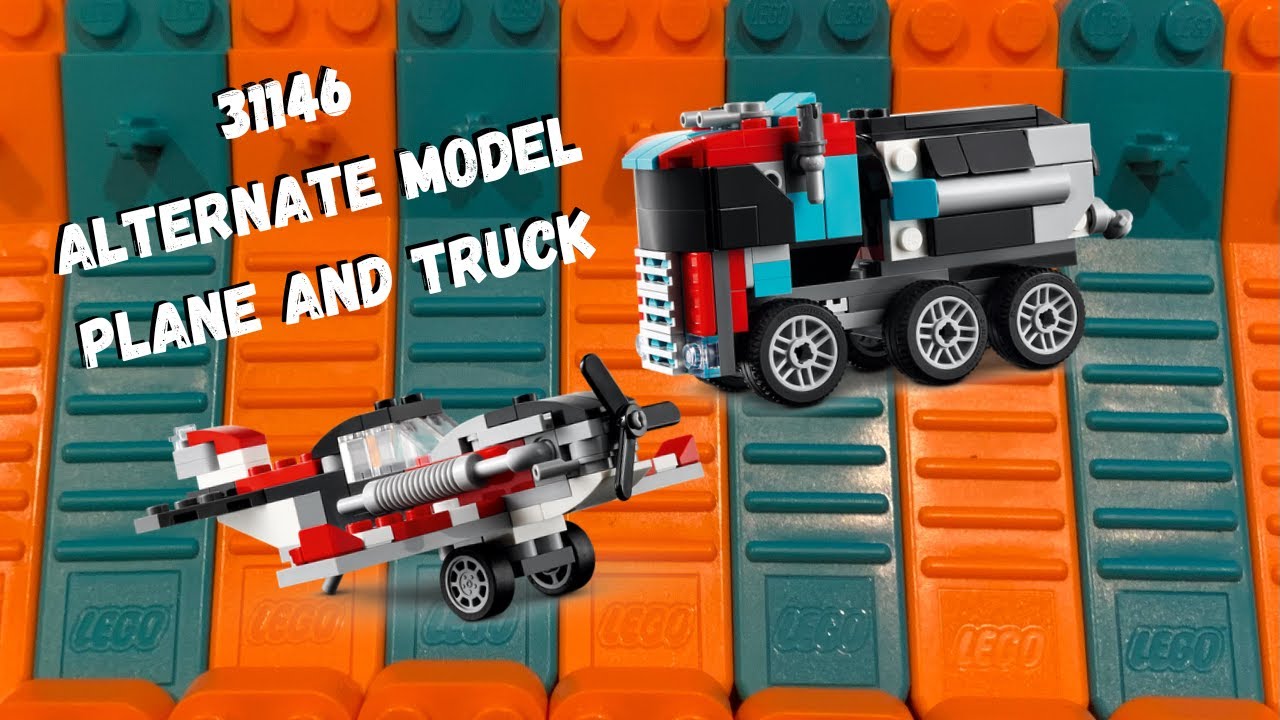 LEGO Creator 3 in 1 Flatbed Truck with Helicopter 31146 Alternate