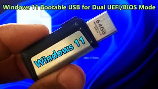 How to Make a Bootable Pendrive Windows 11 for UEFI, Legacy Dual Mode