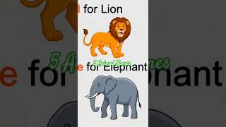 5 Animal Names for Kids | Learn Wild Animals | Preschool Learning Video