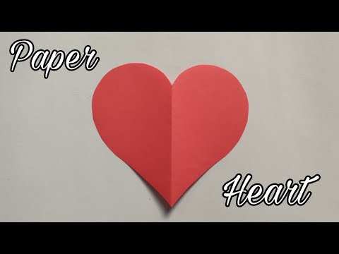 How To Make Perfect Heart Shape With Paper, How To Cut Heart Shape On Paper