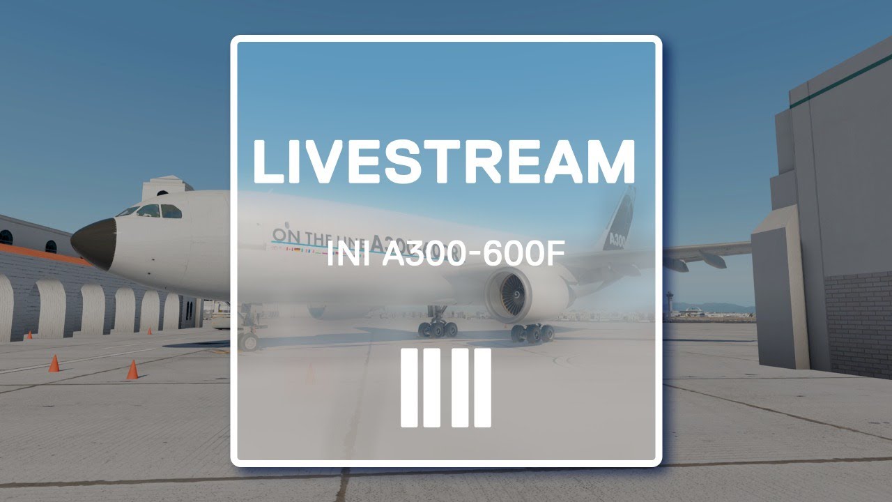 iniSimulations A300-600F Flying (KSAN-KSFO)