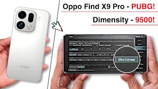 Oppo Find X9 Pro Bgmi Test - Graphics Test⚡mtk 9500 + 7500mah🔋