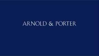 Arnold Porter Moving Announcement