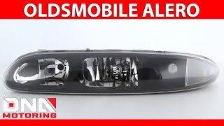 DNA Motoring 99-04 Oldsmobile Alero Black Clear Headlights