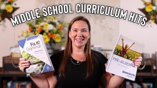 Top Homeschool Picks For Middle School Denison Pre-Algebra & Fix It Grammar