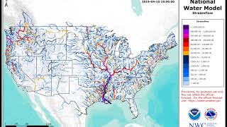 National Water Model Streamflow Analysis - April 2019