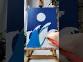 The Great Wave of Kanagawa with Red Sun | Minimalist Japanese Wall Art | Modern Zen Decor