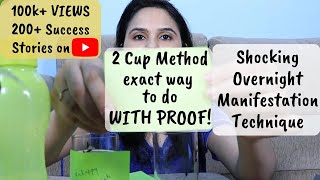AMAZING LAW OF ATTRACTION MANIFESTATION Technique|TWO CUP Manifestation Method Quantum Jumping|PROOF Profile