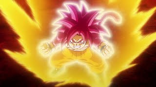 Goku Transforms into SSJ4!!