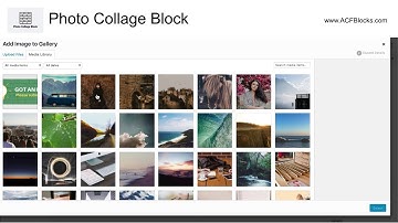 Photo Collage Block - Gutenberg Block by #ACFBlocks