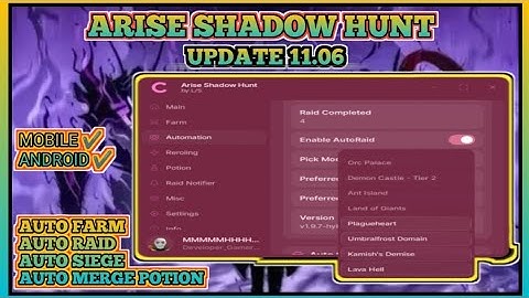 [Upd 11.06] Arise Shadow Hunt Script | Linkvertise Key 