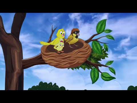 कार्टून | चिड़िया की बेटी कहाँ गई | Chidiya Wala Cartoon | Hindi Moral Stories | Chidiya Aur Kauwa