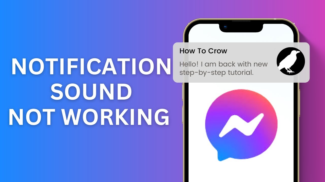 How To Fix Messenger Notification Sound Not Working on iPhone | iOS 17 ...