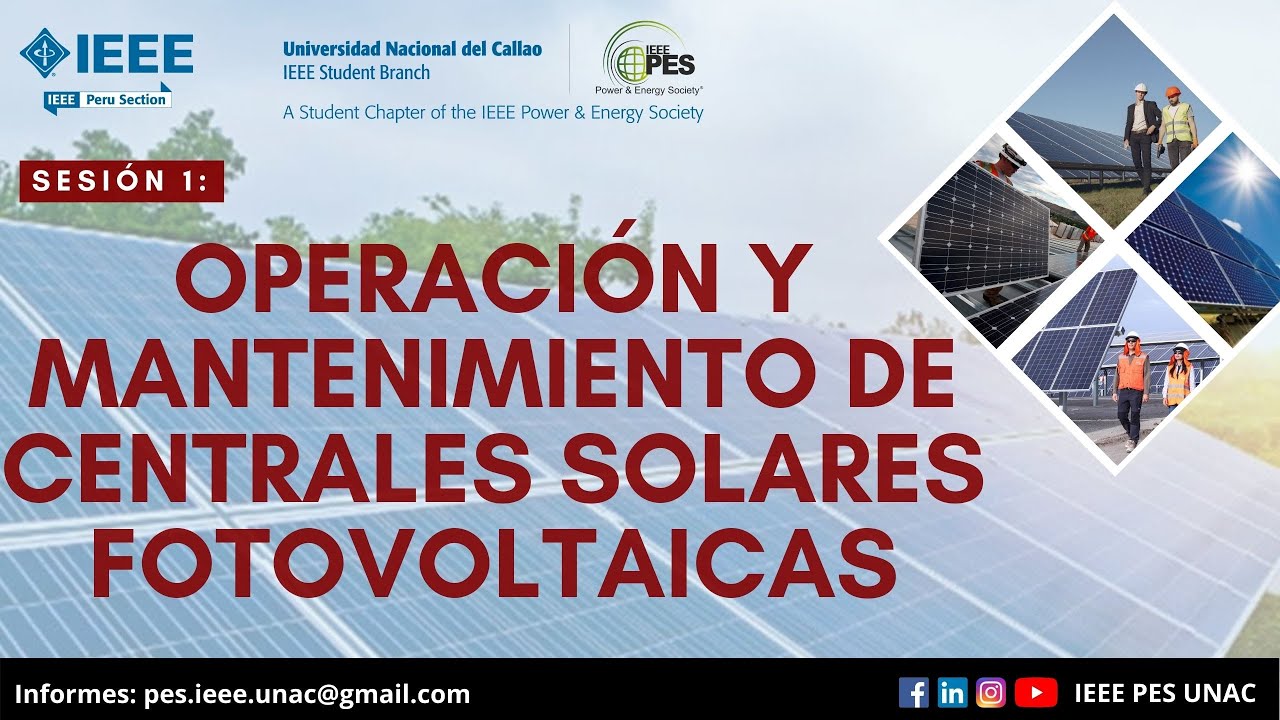 OPERACIÓN Y MANTENIMIENTO DE CENTRALES SOLARES FOTOVOLTAICAS || SESIÓN 1