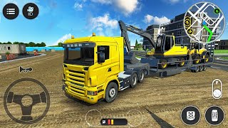 Long Trailer Truck Transport Simulator - Mega Machines Transporter - Android Gameplay screenshot 5