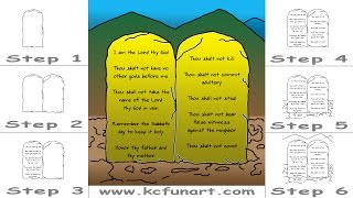 87-How To Draw A Cartoon Ten Commandments