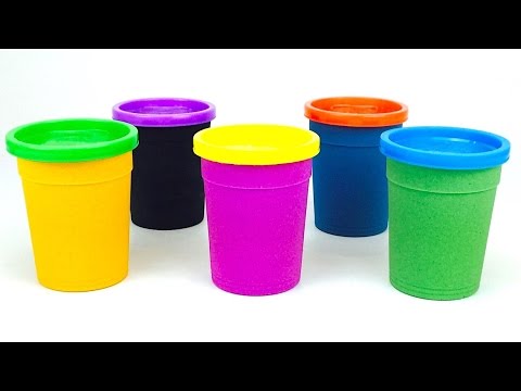 Сюрпризы из кинетического песка в форме баночек