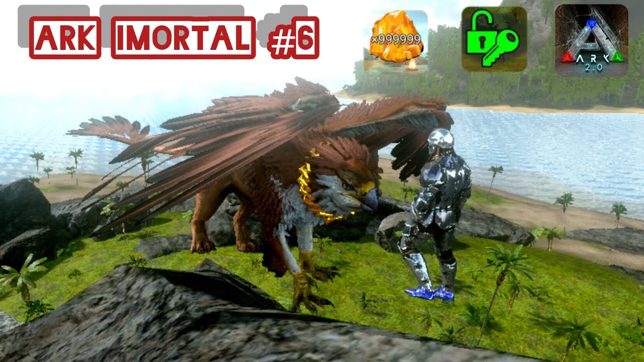 DOMANDO GRIFO EM ARK IMORTAL COM MEU MINE MOD!!!!