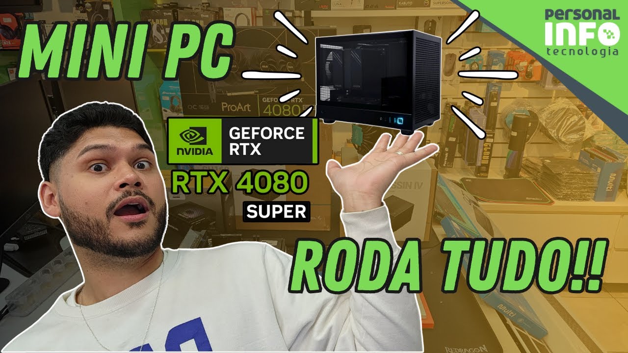 MENOR PC do Brasil com RTX 4080 SUPER e I7 14700KF ! Gabinete CH160 DeepCool